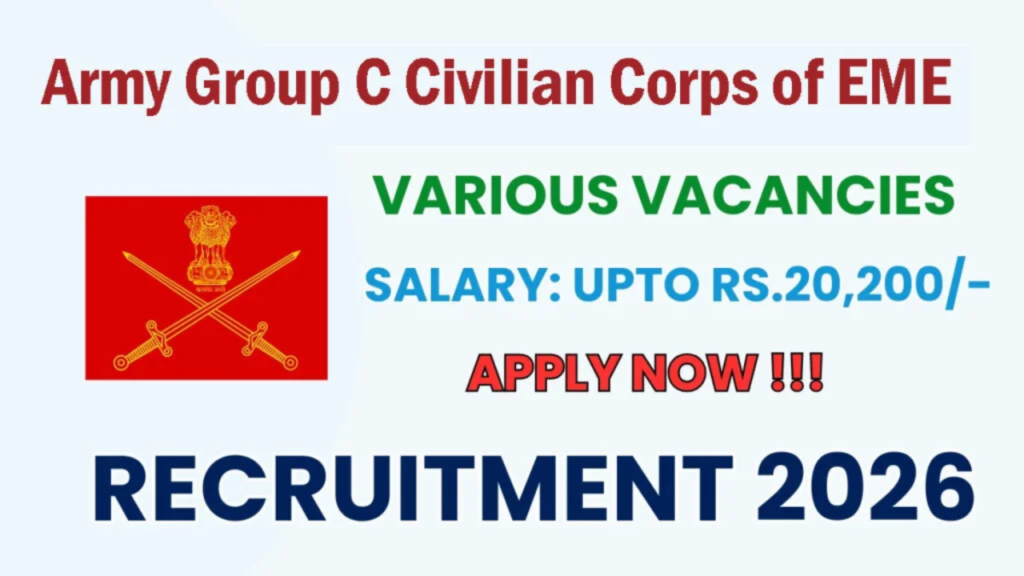 Indian Army Group C Recruitment 2026: 7010 EME Bn Bathinda Hiring for LDC, Driver & Mechanic