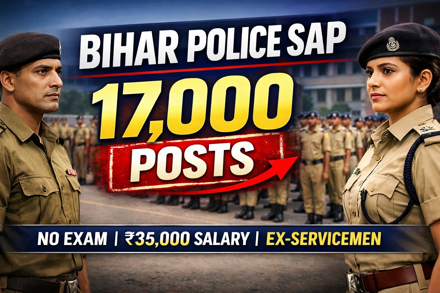 Bihar Police Vacancy 2026: 17,000 Posts Out (SAP) & Constable Update